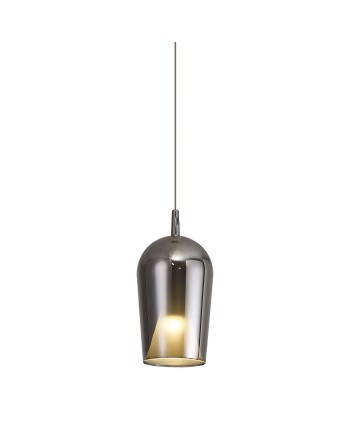 ELSA * COLGANTE CRISTAL COPA - E27 - CROMO + OPAL (SIN BASE)